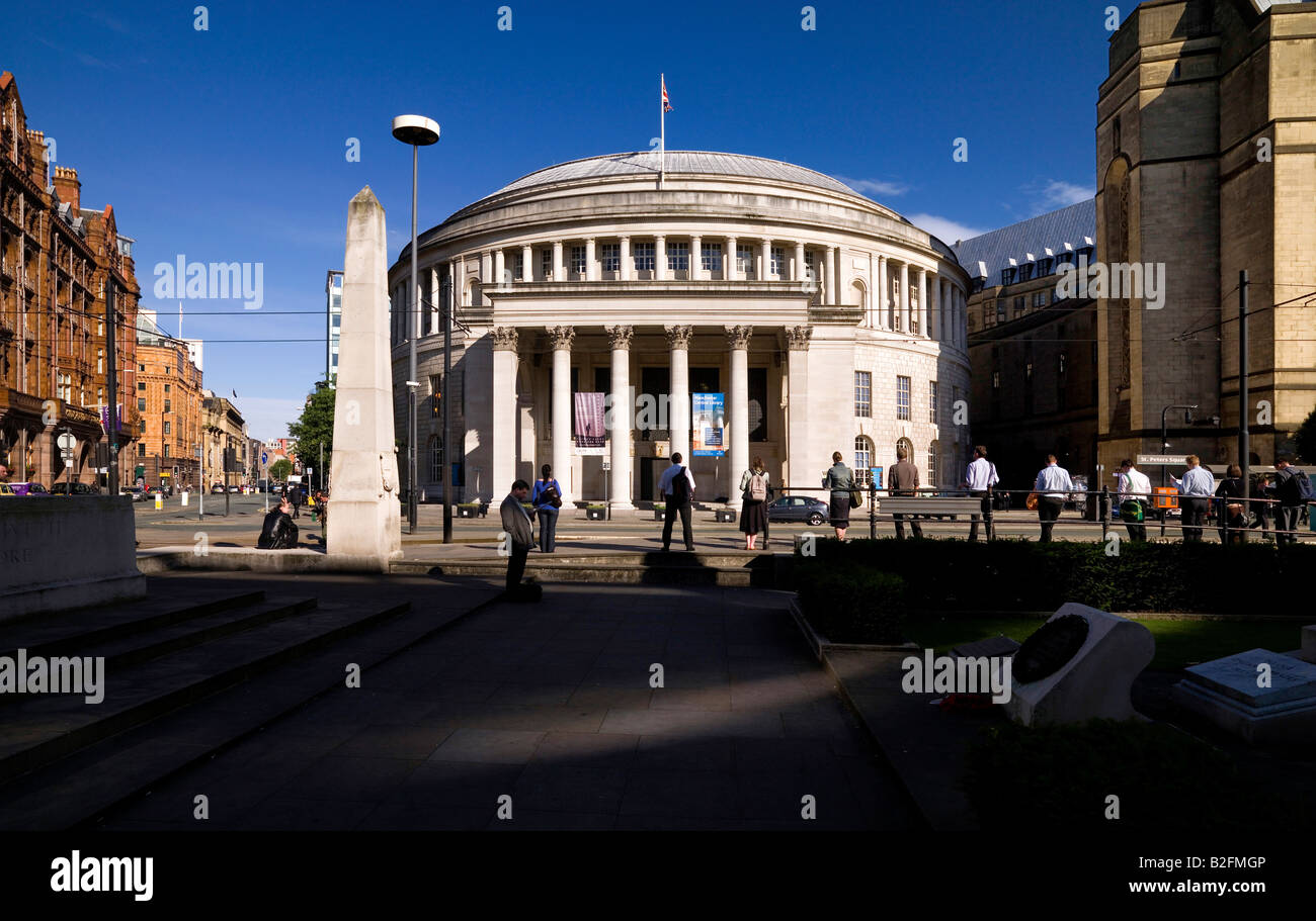 La Bibliothèque centrale de Manchester en Angleterre Banque D'Images