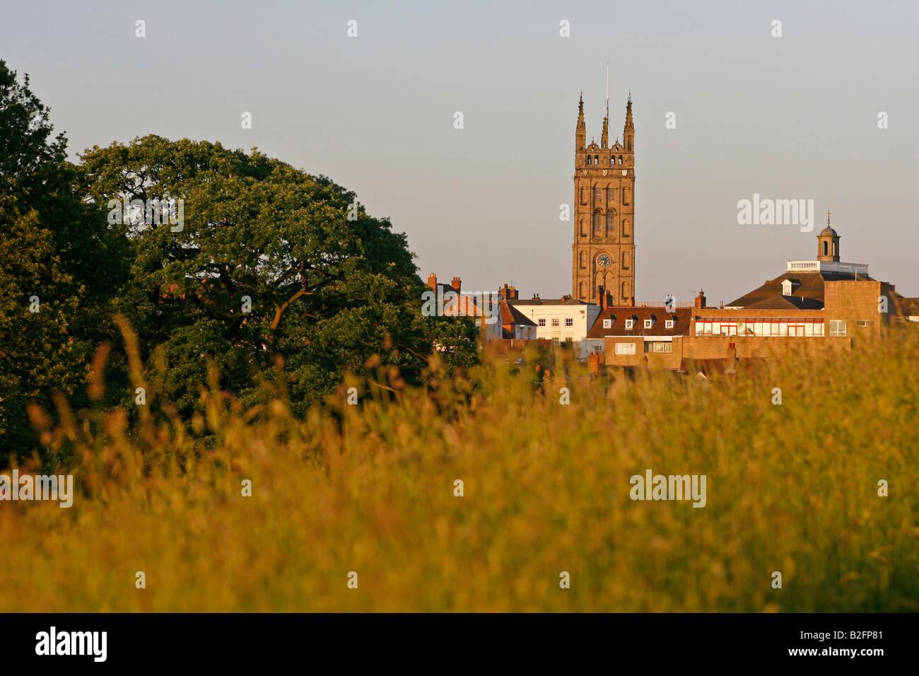 L'église St Mary Warwick England UK Banque D'Images