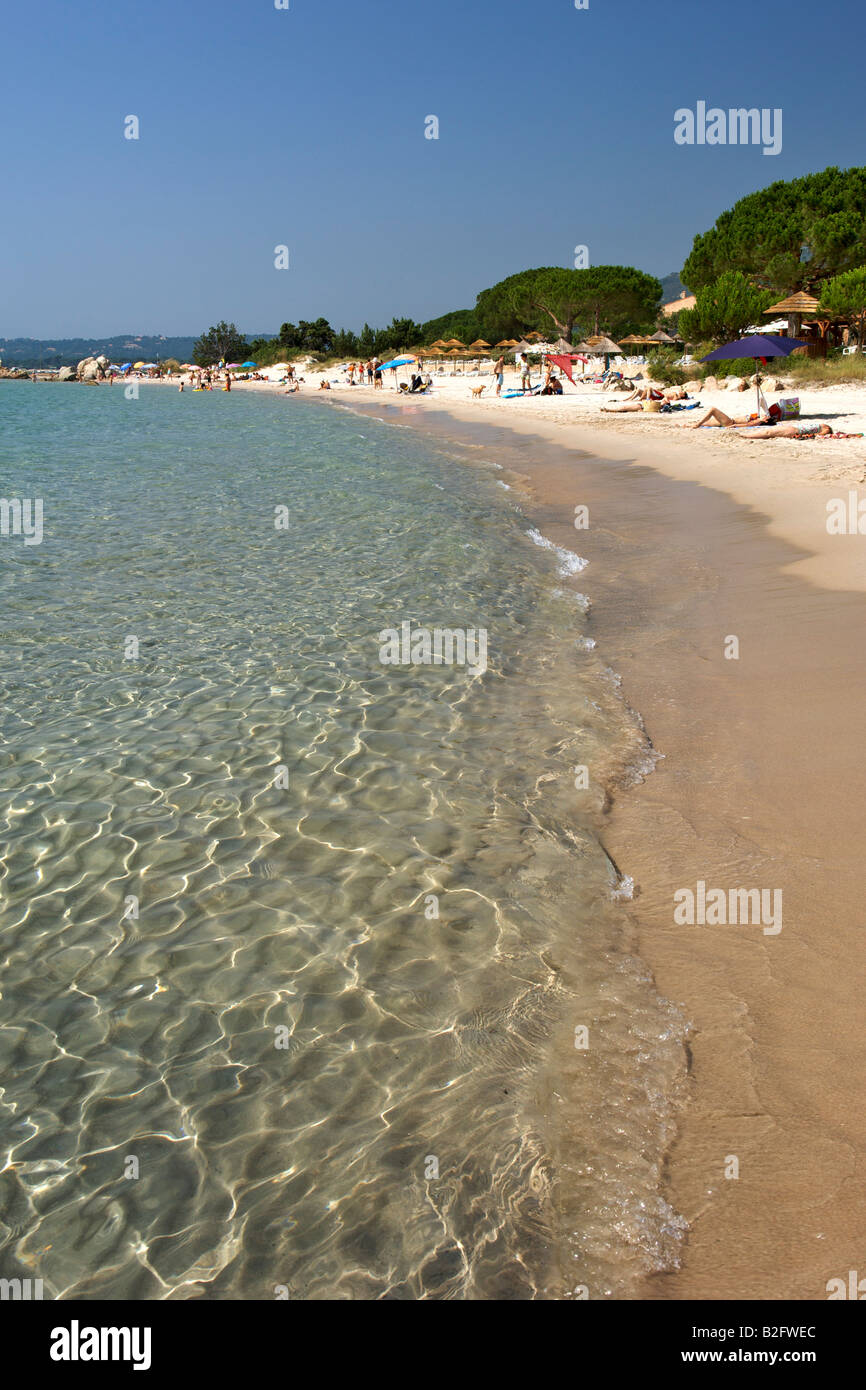 La Plage De Pinarello En Corse Banque Dimages Photo Stock