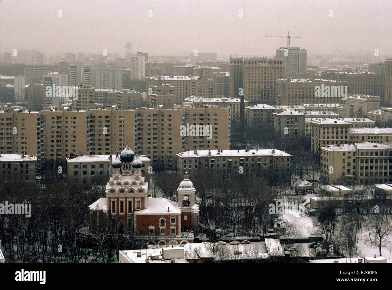 Toits de la ville de Moscou Banque D'Images