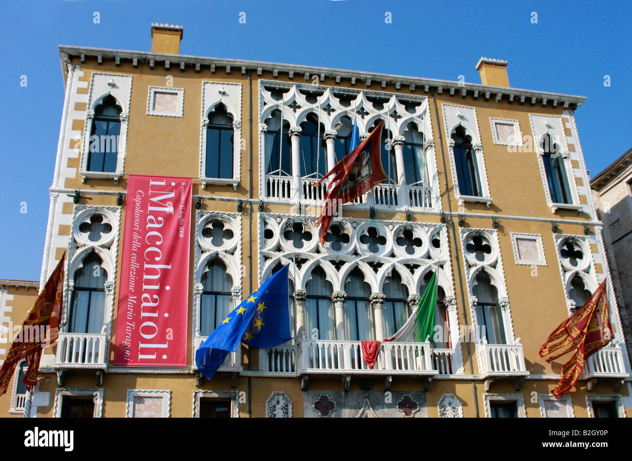 Bel exemple d'architecture typique de Venise Banque D'Images
