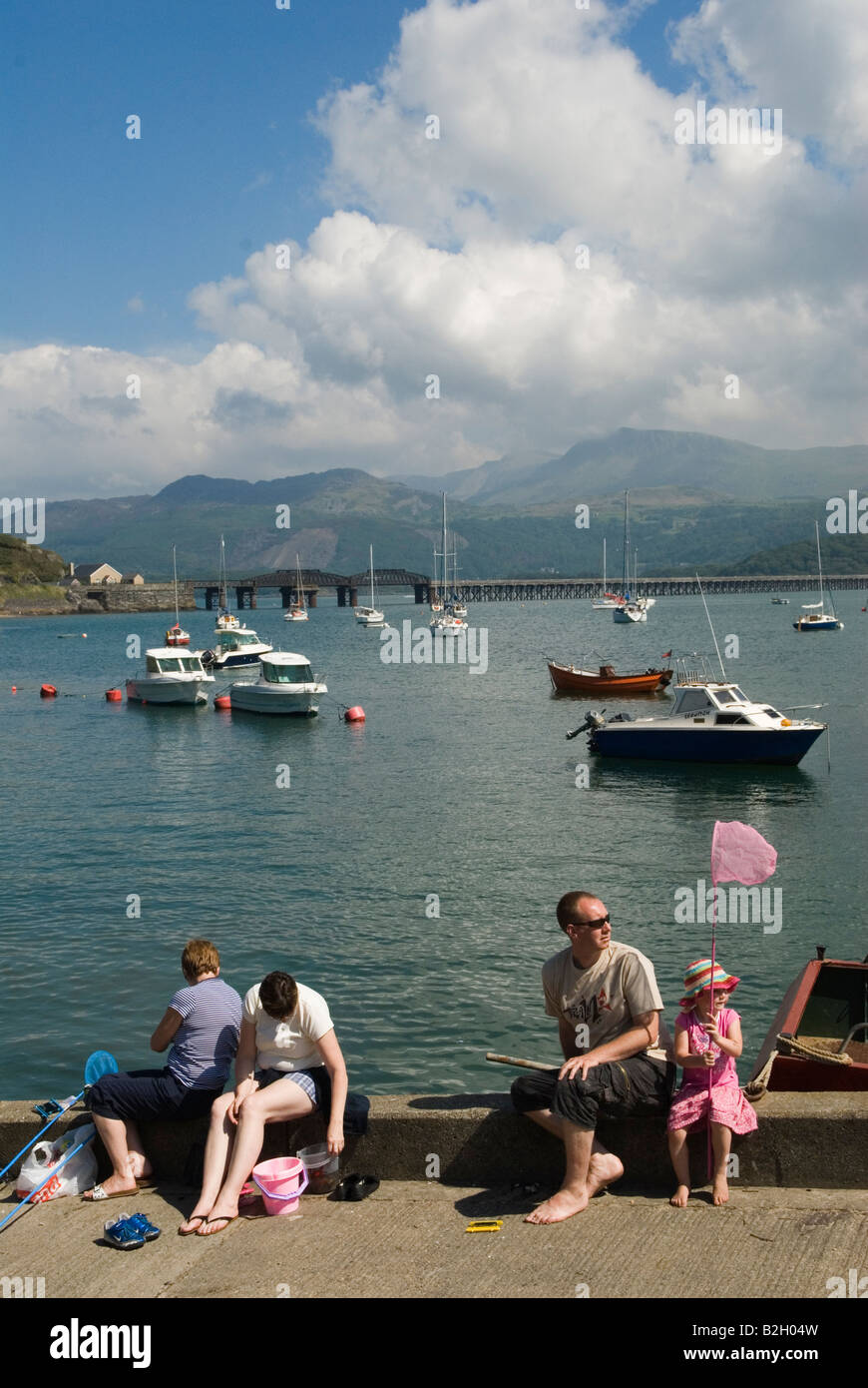 Cardigan Bay. Barmouth Gwynedd station balnéaire côte ouest du nord du pays de Galles Royaume-Uni. HOMER SYKES Banque D'Images