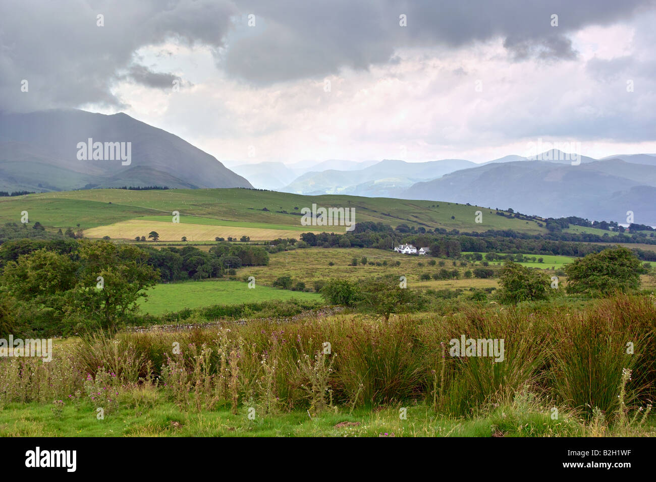 Vue sur le Lake District, Cumbria, England, UK. Banque D'Images