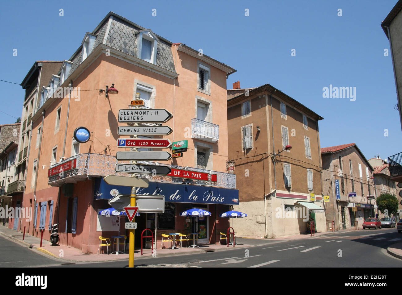 Bedarieux Centre Ville, France Banque D'Images