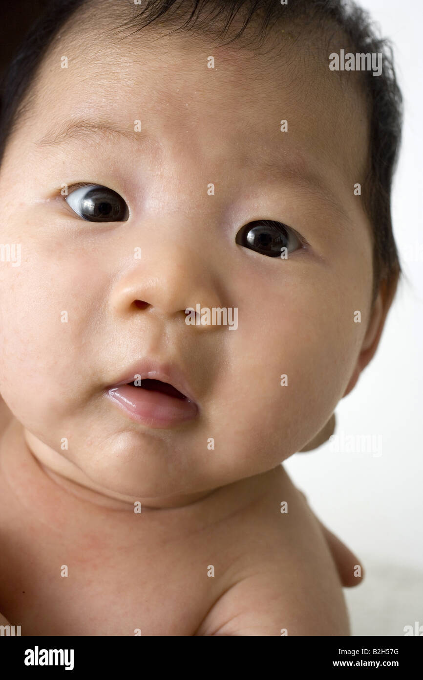 Close-up of a baby boy Banque D'Images