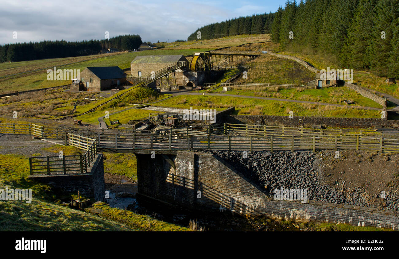 Killhope lead Mining Museum, roue, Upper Weardale, County Durham, England UK Banque D'Images