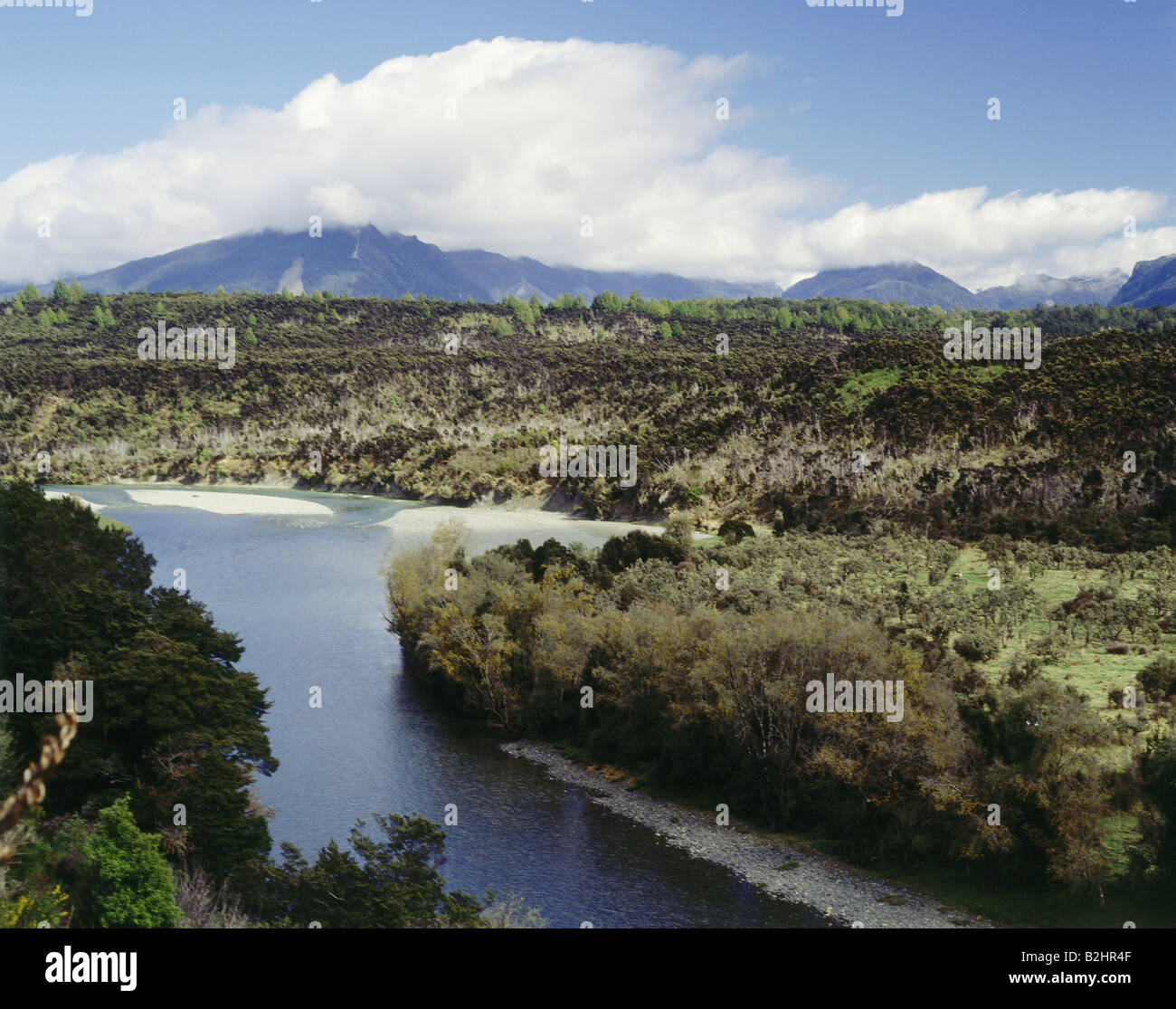 Géographie / voyage, la Nouvelle Zélande, les parcs nationaux, le Parc National de Fjordland, Eglinton River avec paysage, paysages, l'UNESCO, Wor Banque D'Images