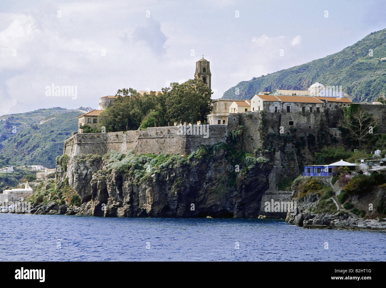 Géographie / voyages, Italie, Sicile, îles éoliennes (Lipariab), île de Lipari, forteresse, ancienne église St.Caterina, cathédrale, ar Banque D'Images