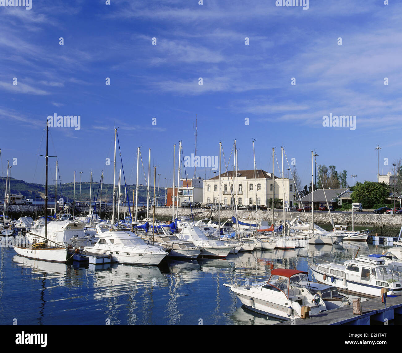 Géographie / voyage, Portugal, Lisbonne, Belém, Yacht Harbor Doca de Bom Sucesso, navires, Banque D'Images