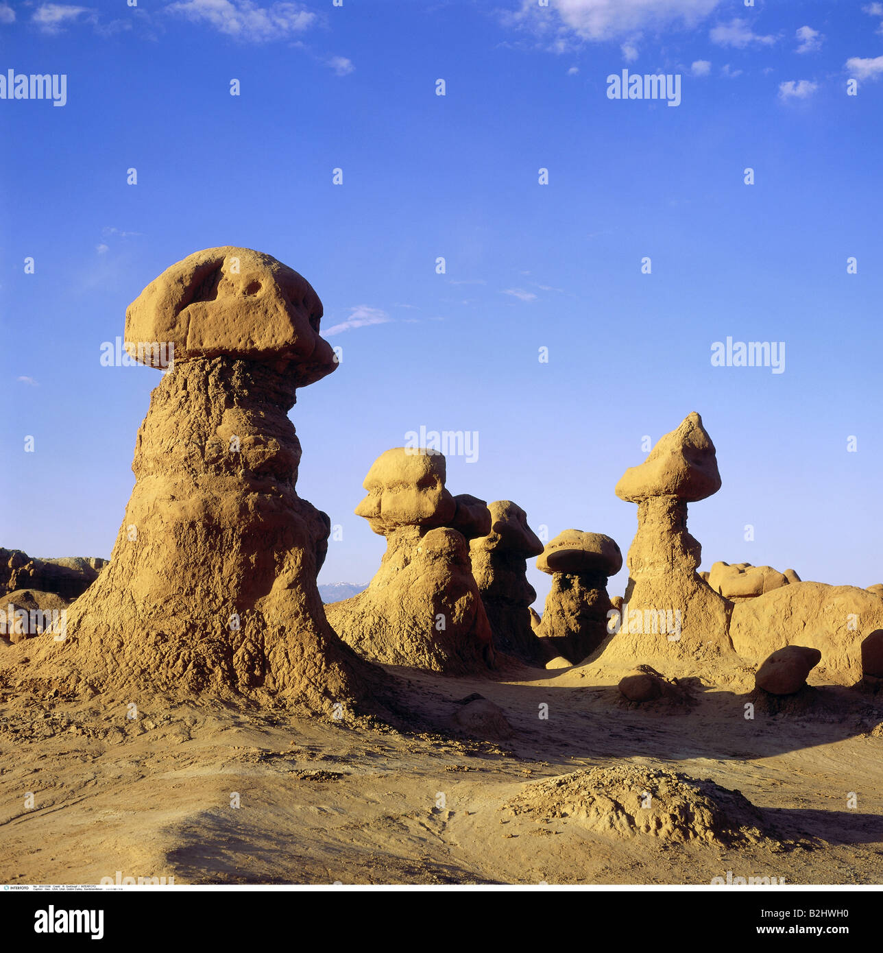 Géographie / voyages, USA, Utah, Goblin Valley, rochers de grès, dans le Nord de l'Amérique, Banque D'Images
