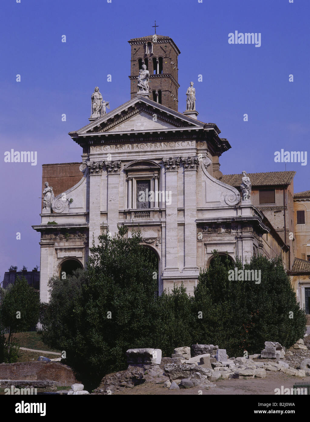 Géographie / voyage, Italie, Rome, Forum Romain, Saint Mary's Church, vue extérieure, l'UNESCO, Site du patrimoine mondial Banque D'Images