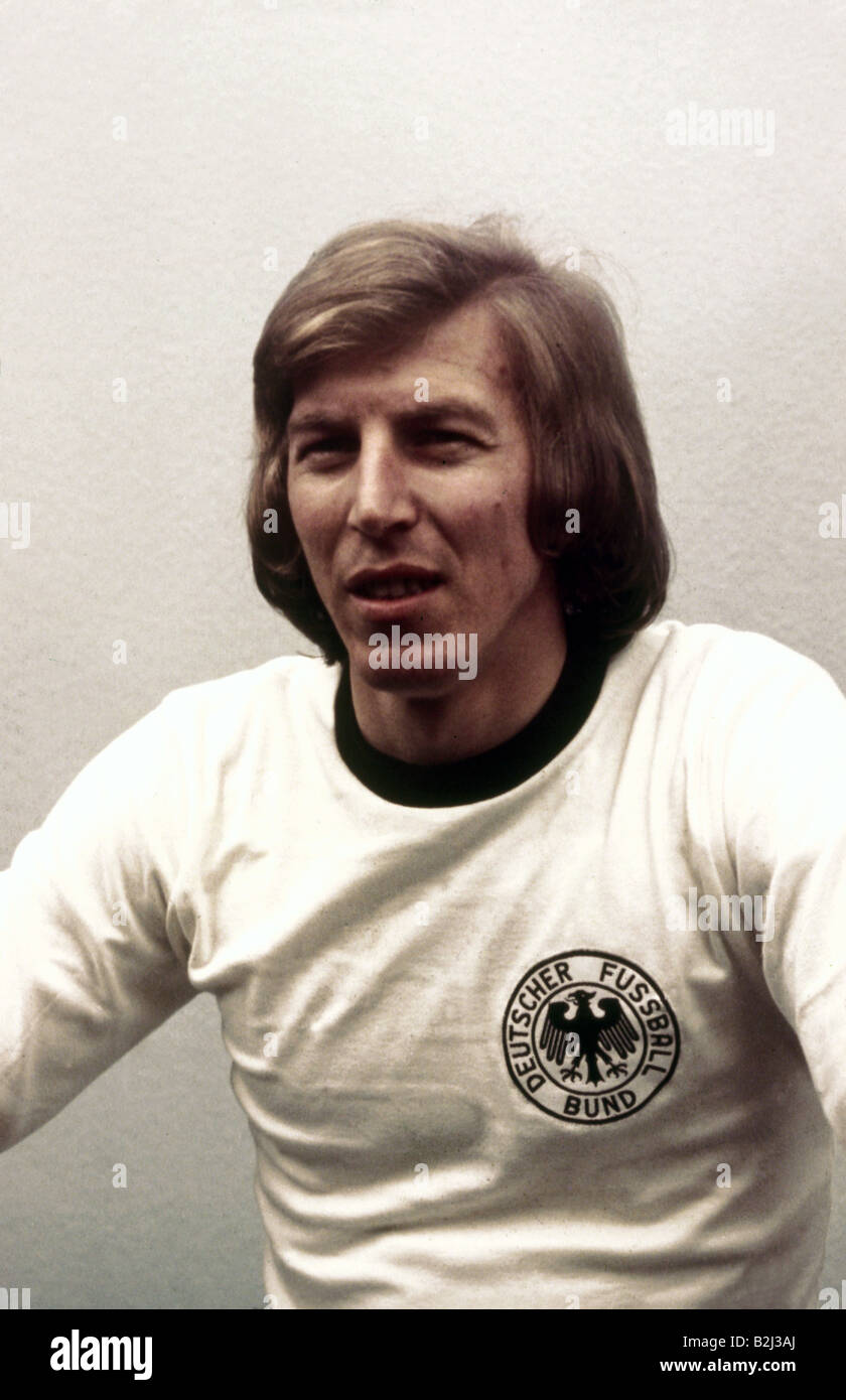 Grabowski, Jürgen, * 7.7.1944, athlète allemand (football), mi-longueur, WM 1974, championnat du monde, Allemagne, Banque D'Images