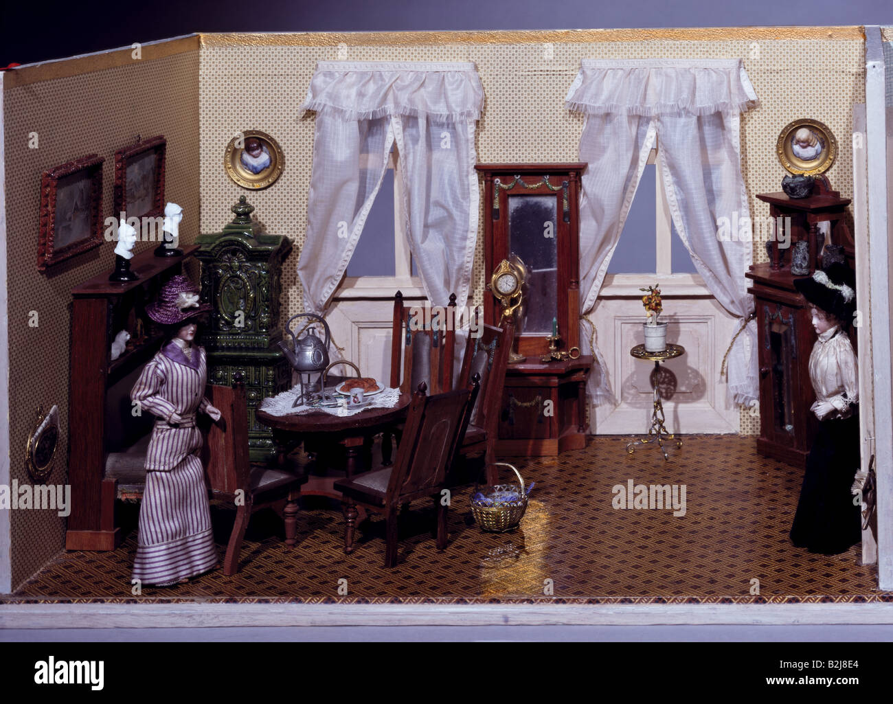 Mobilier De Salon 19ème Siècle Par Perret & Vibert Pour La Maison Des Bambous France Set De 3