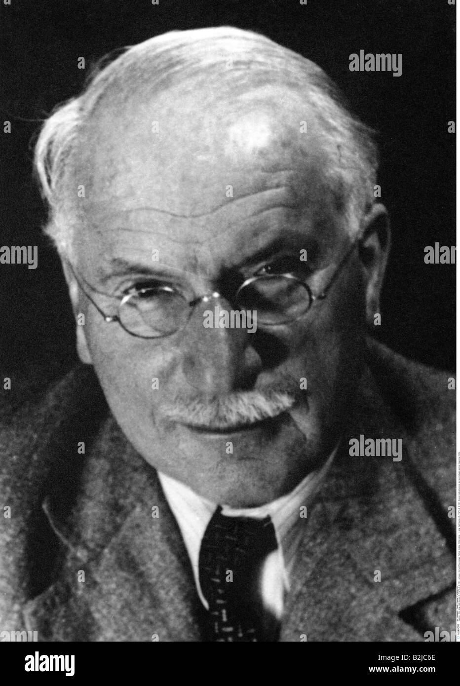 Jung, Carl Gustav, 26.7.1875 - 6. 6.1961, Suisse médique/médecin et psychologue, portrait, à partir des années 1940, Banque D'Images