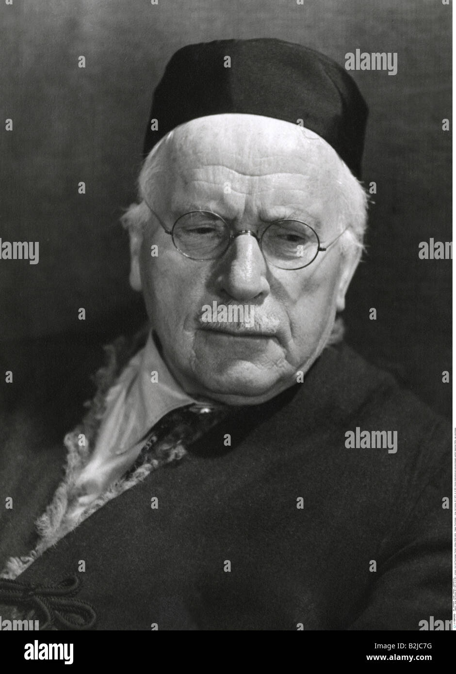 Jung, Carl Gustav, 26.7.1875 - 6. 6.1961, Suisse medic/médecin et psychologue, portrait, à partir des années 1940, C.G., fondateur de la psychologie analytique, psychologie Jungienne, CAP, headaddress, , Banque D'Images