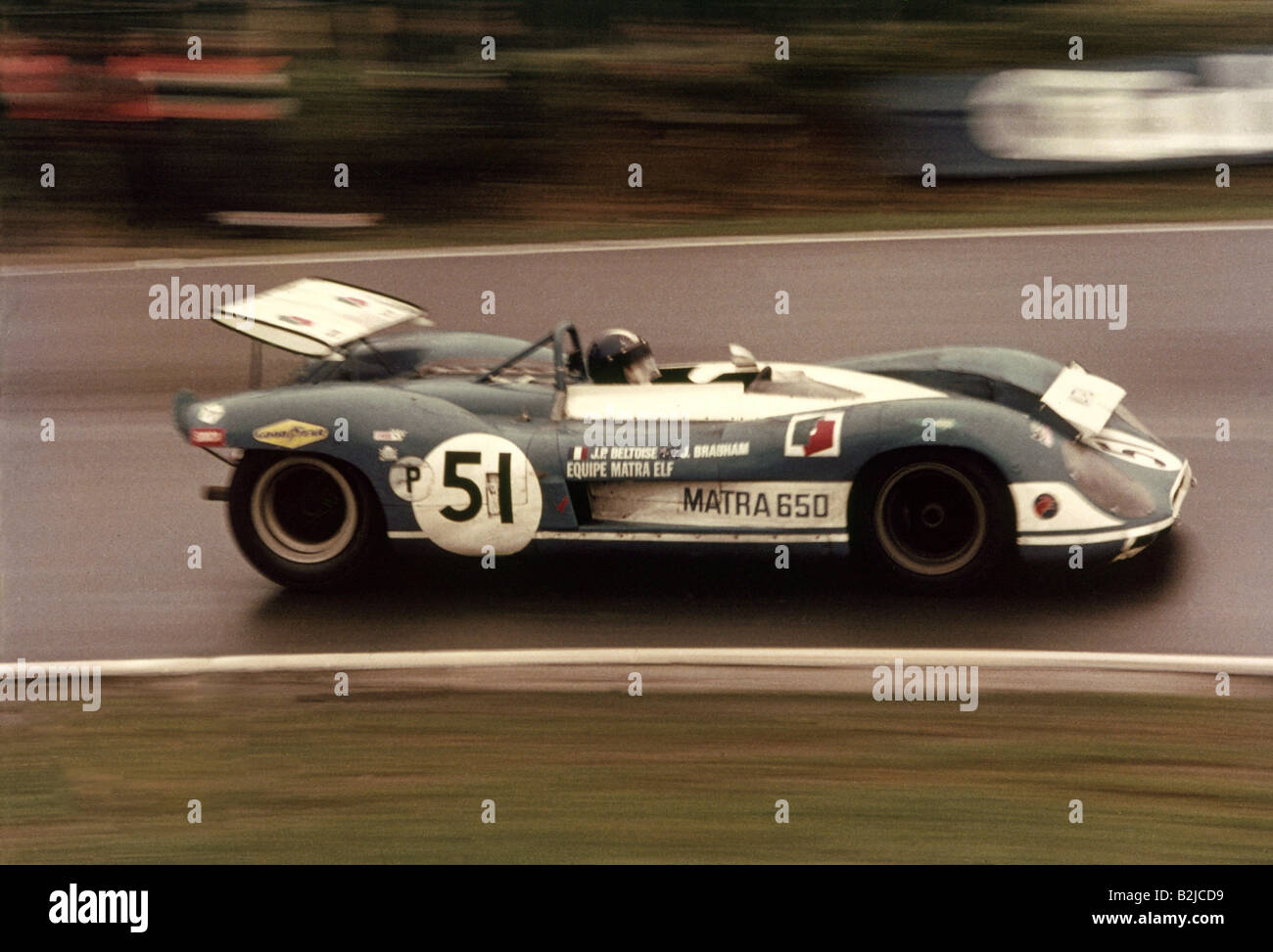 Sports, courses automobiles, voitures de course, circuit Brands Hatch , Matra 650, Fawhams Londres, 1970, voiture de course, course, historique, années 1970, XXe siècle, gens, Banque D'Images