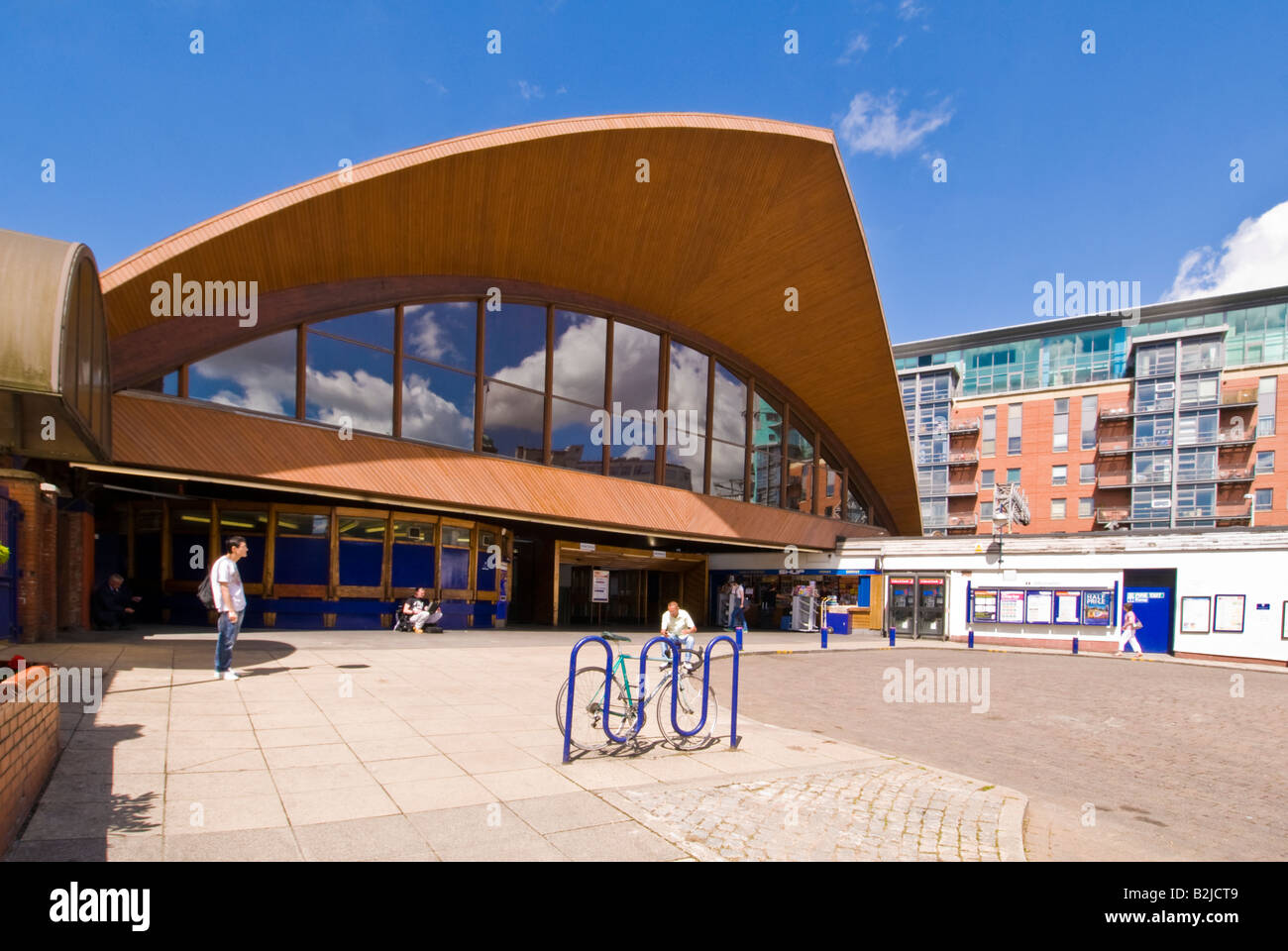 La gare ferroviaire Manchester Oxford Road, l'entrée de l'Angleterre, Royaume-Uni Banque D'Images