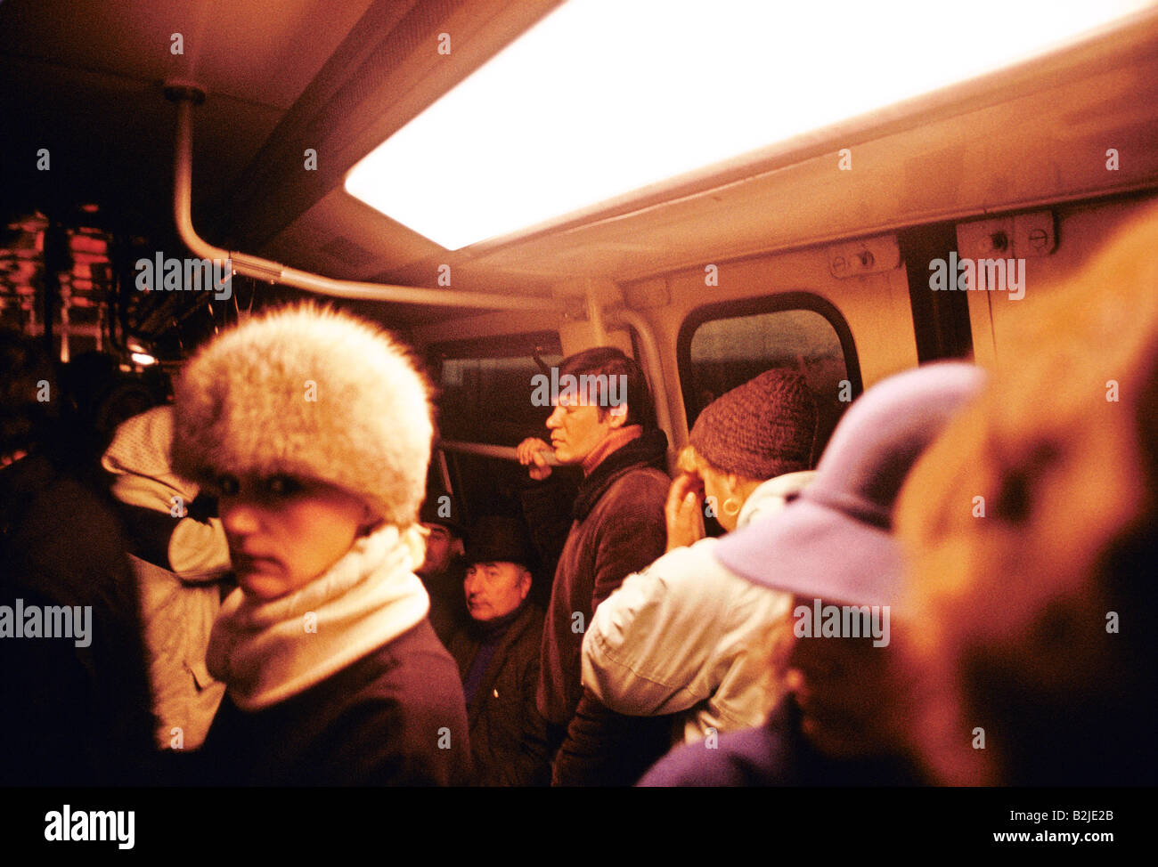 Système de métro Bucarest Roumanie Banque D'Images