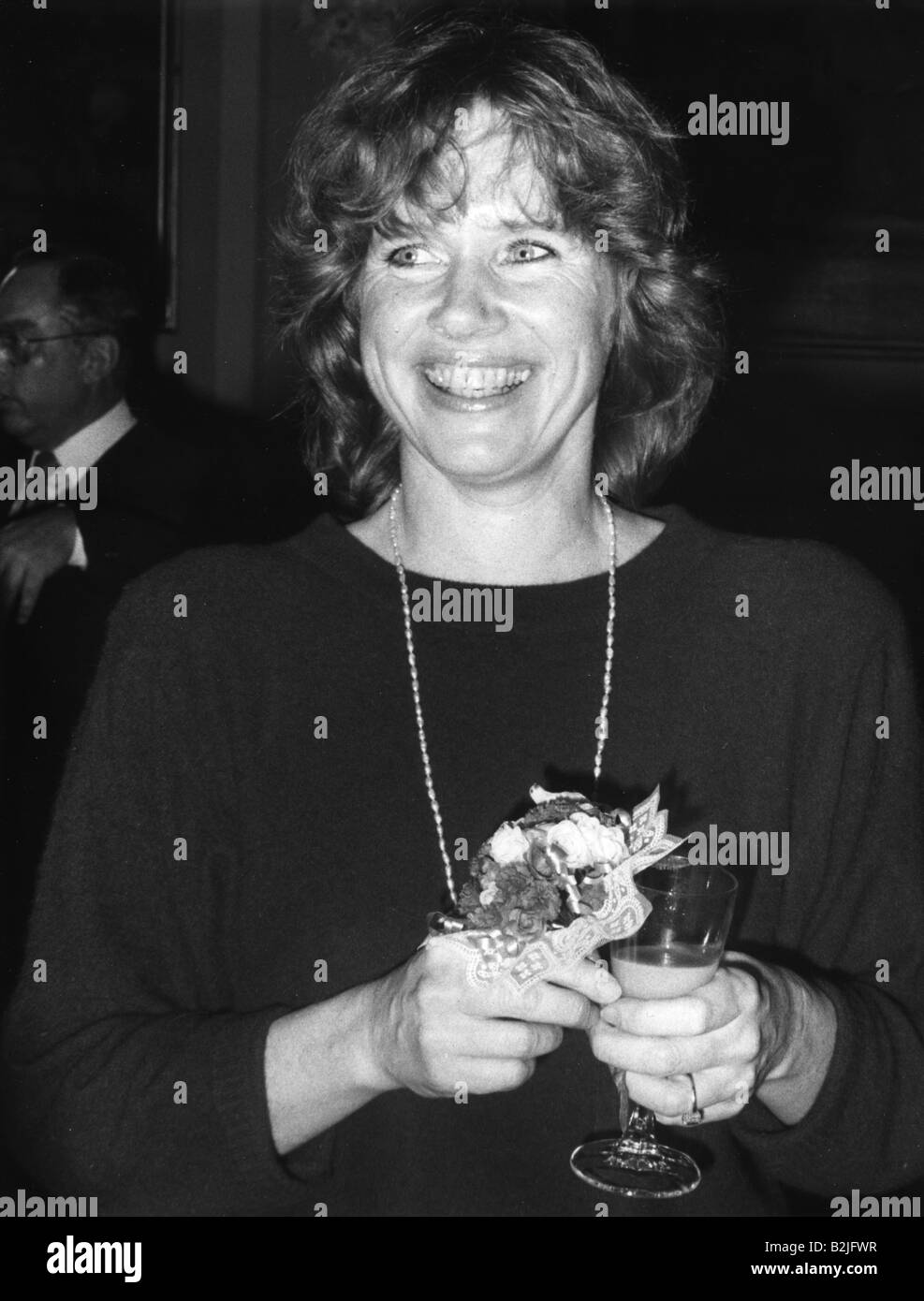 Ullmann, living Johanne, * 16.12.1938, actrice norvégienne, demi-longueur, Nordische Filmtage, Lübeck, 1984, Banque D'Images