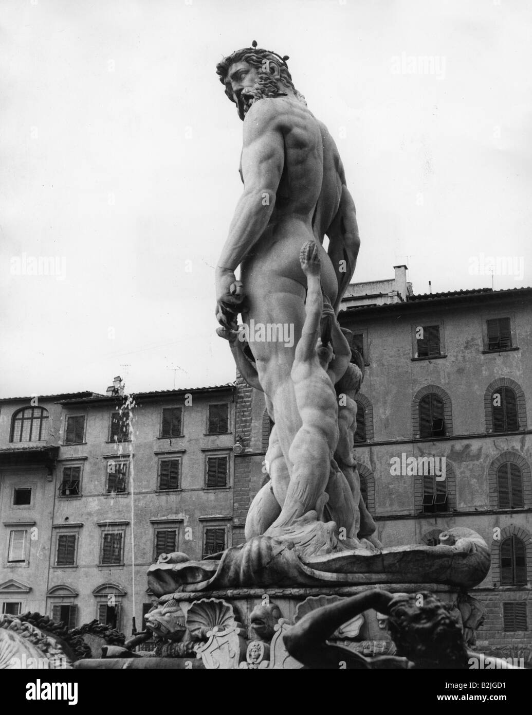 Géographie / voyages, Italie, villes, Florence, fontaine, fontaine de Neptune, années 60, Banque D'Images