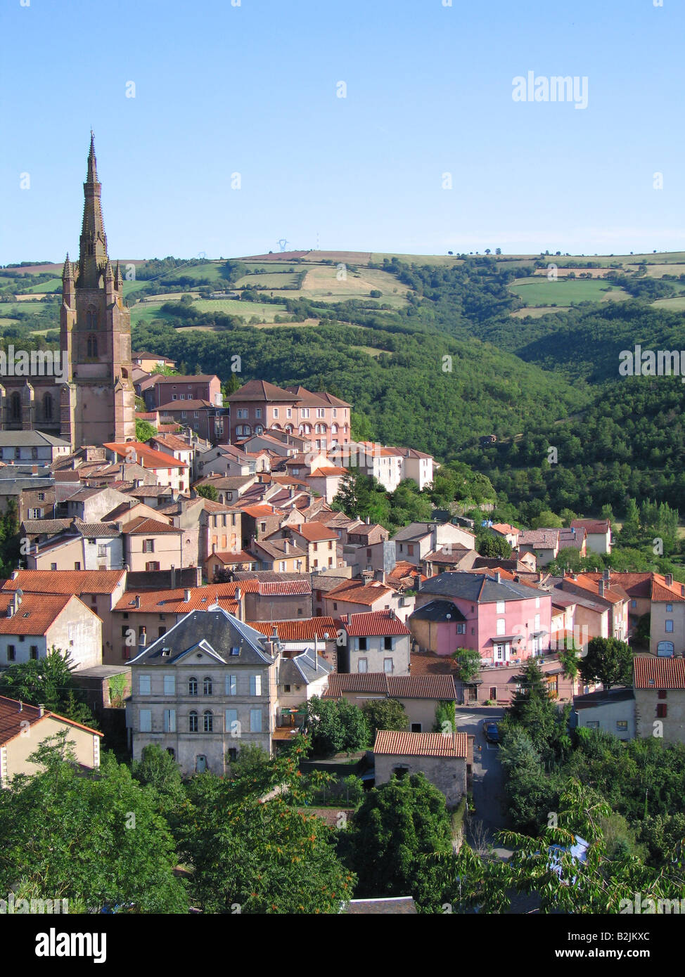 Village de Belmont-sur-Rance - France Banque D'Images