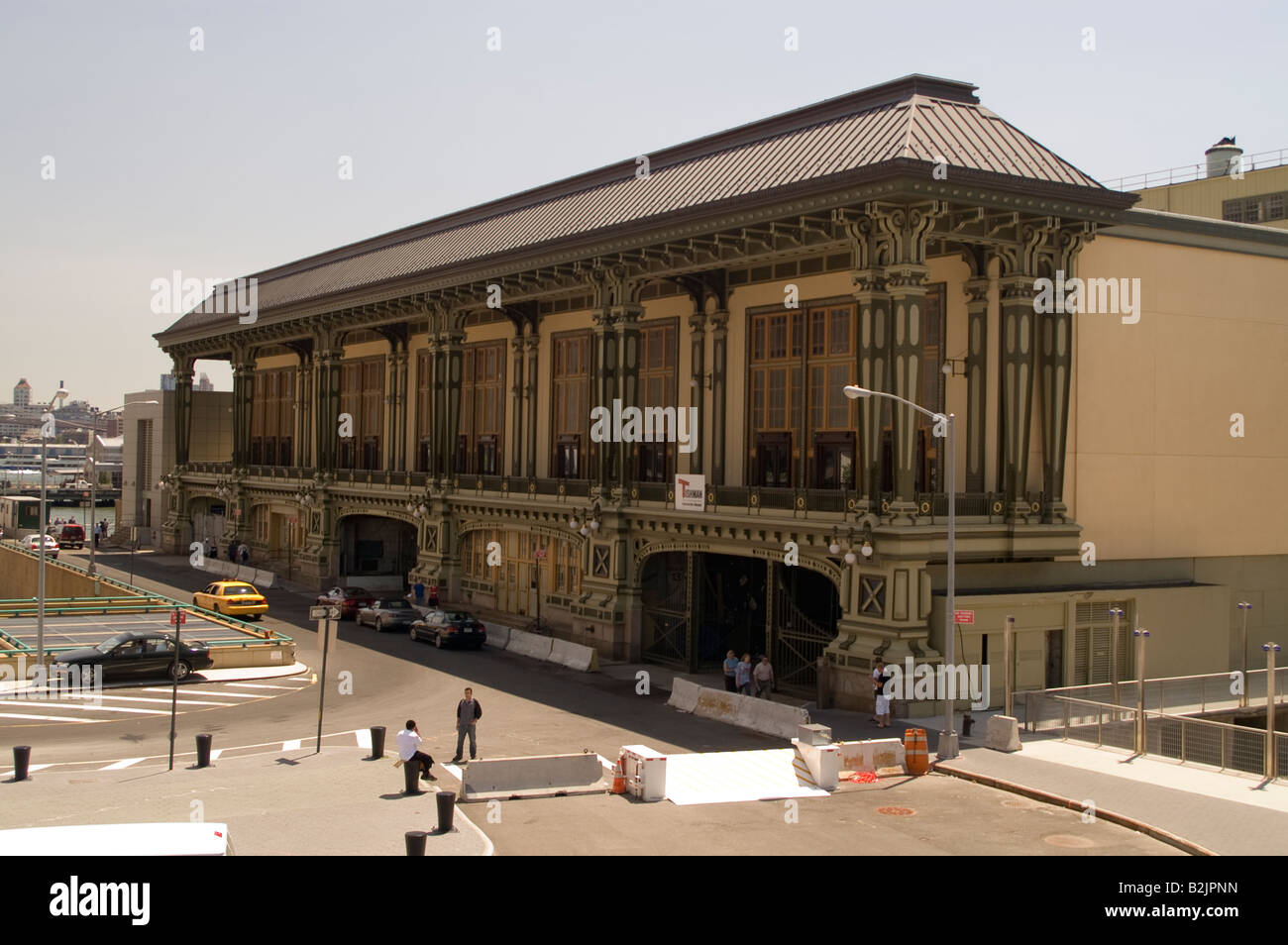 Le centre-ville de Manhattan, New York, Staten Island Terminal historique Ancien conte Banque D'Images