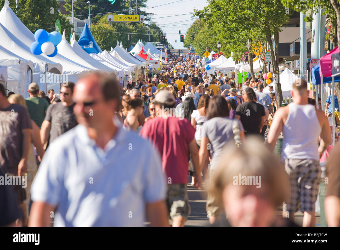 West Seattle festival d'été 2008 Foire de rue Banque D'Images