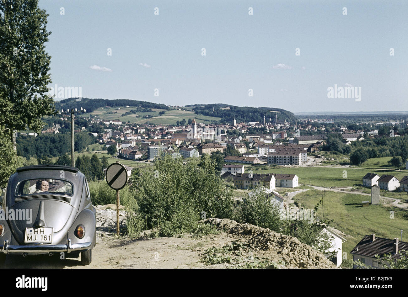 Géographie / voyages, Allemagne, Bavière, Deggendorf, vue, 1963, Banque D'Images