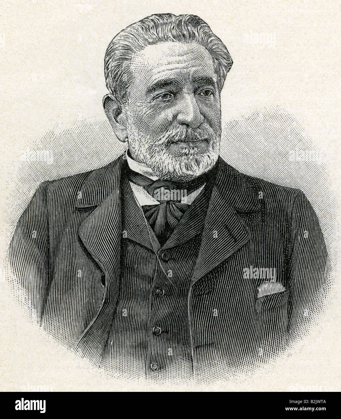 Sagasta, Praxedes Mateo, 21.7.1825 - 5.1.1903, politicien espagnol, portrait, gravure, Allemagne, 1903, Banque D'Images