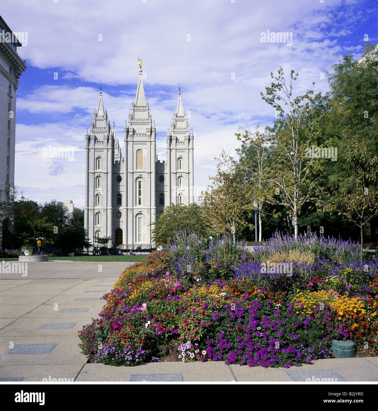Géographie / voyages, USA, Utah, Salt Lake City, églises, Temple de Salt Lake City, construit 14.2.1853 - 6.4.1893, vue extérieure, Additional-Rights Clearance-Info-Not-Available- Banque D'Images