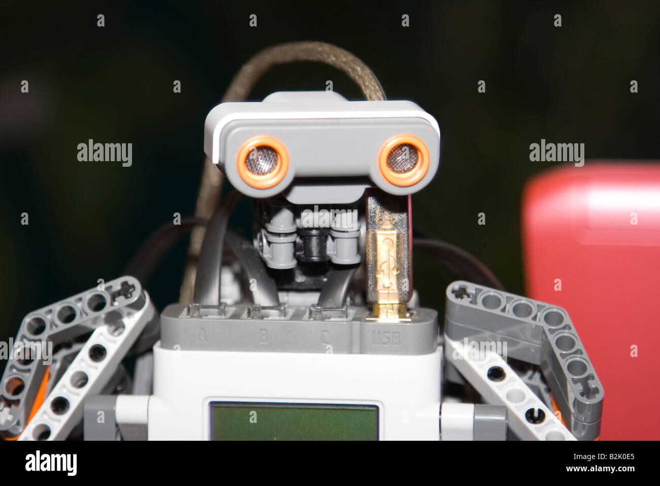Portrait robot - avec la technologie moderne de l'éducation Banque D'Images