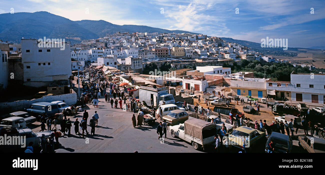 Géographie / voyages, Maroc, Moulay Idriss, vue sur la ville, Additional-Rights Clearance-Info-Not-Available- Banque D'Images