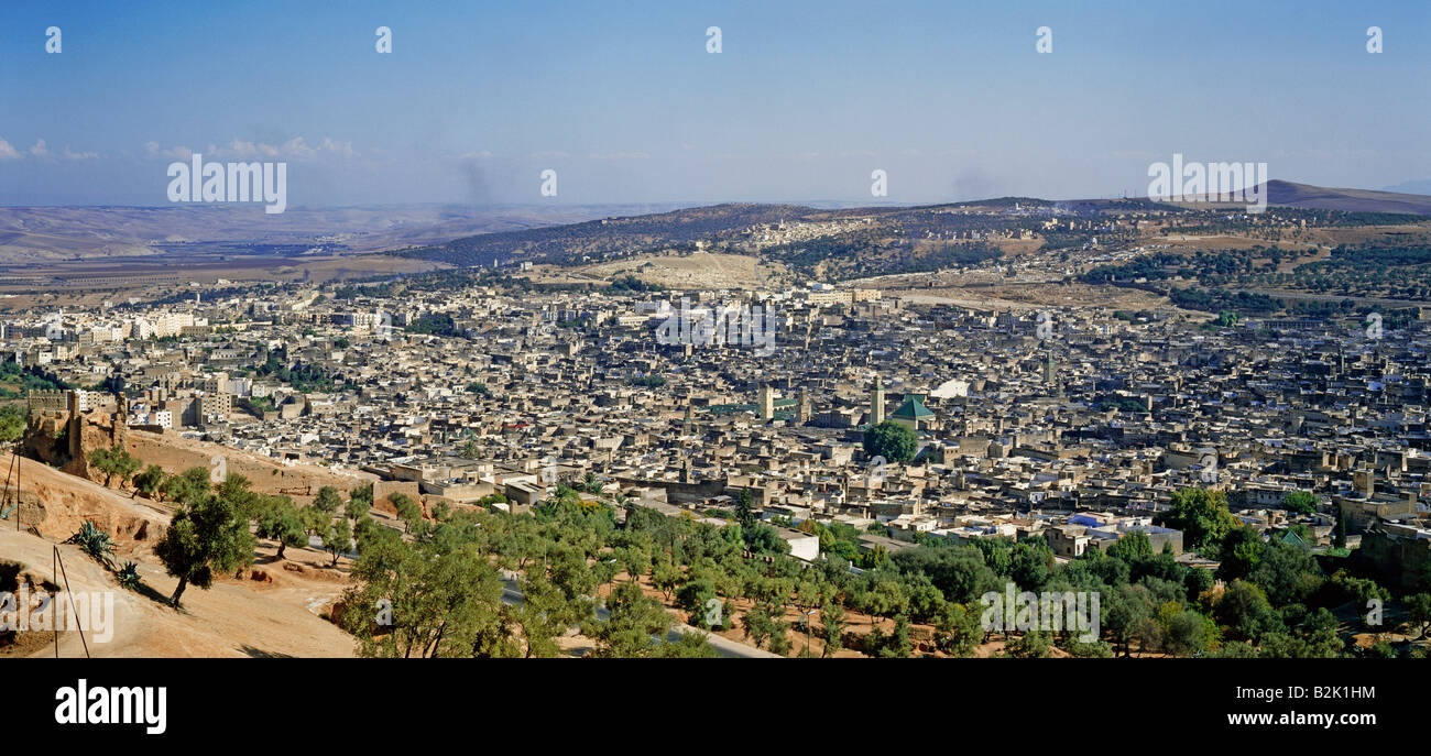 Géographie / voyages, Maroc, Fes, vue sur la ville / paysages urbains, vue sur la ville, Additional-Rights Clearance-Info-Not-Available- Banque D'Images