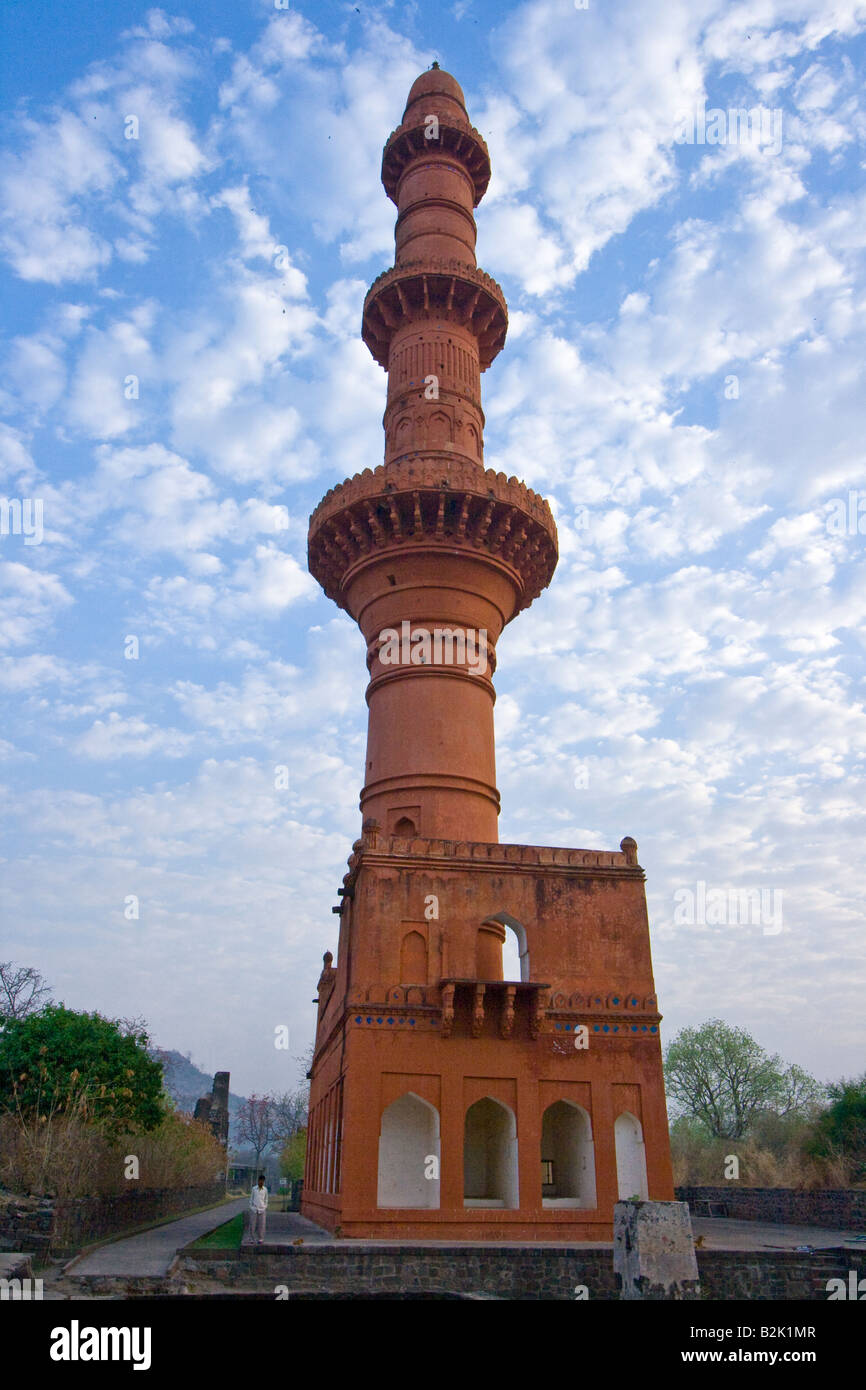 Chand Minar dans Davagiri Fort Daulatabad dans près de Aurangabad Inde Banque D'Images