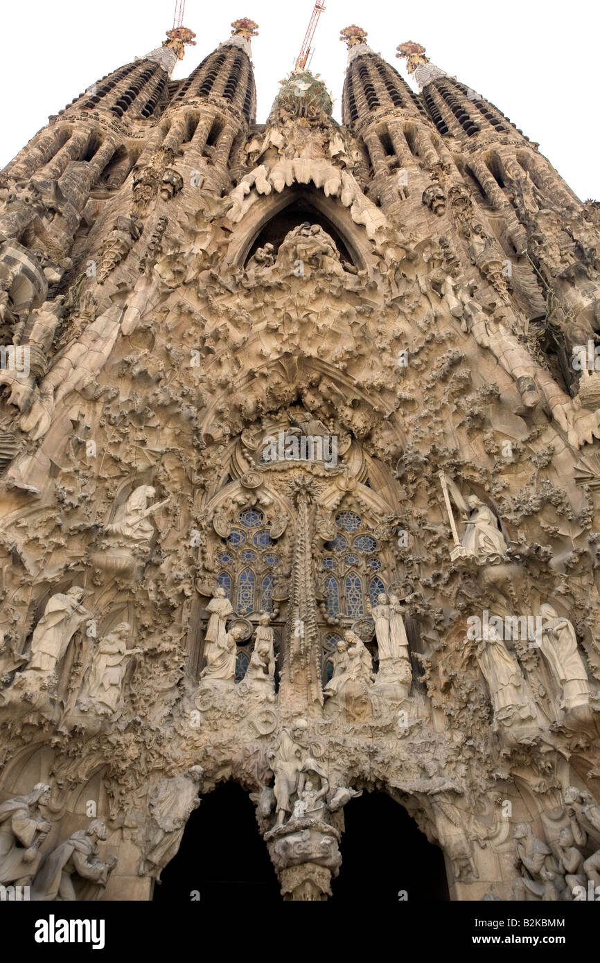 La Sagrada Familia, Barcelone, Gaudi, Espagne Banque D'Images