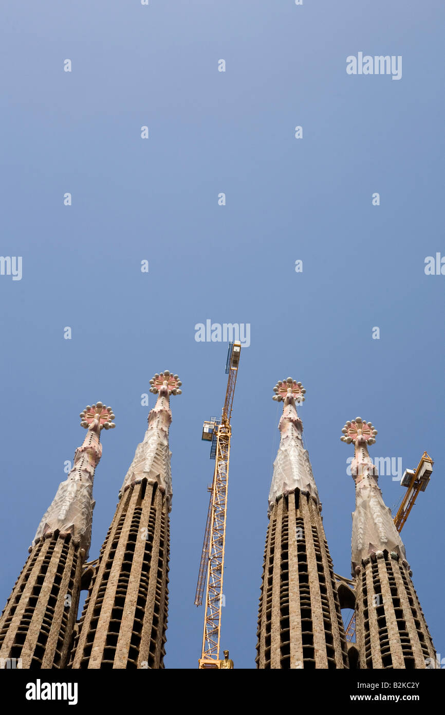 La Sagrada Familia, Barcelone Catalogne Espagne Banque D'Images