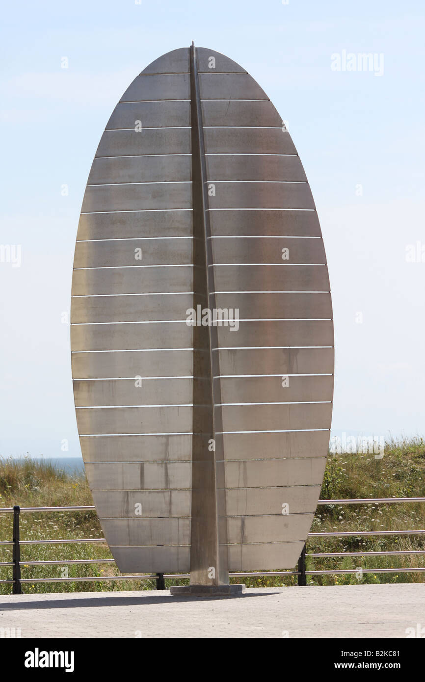 Front de mer Sculpture West Glamorgan Swansea Banque D'Images
