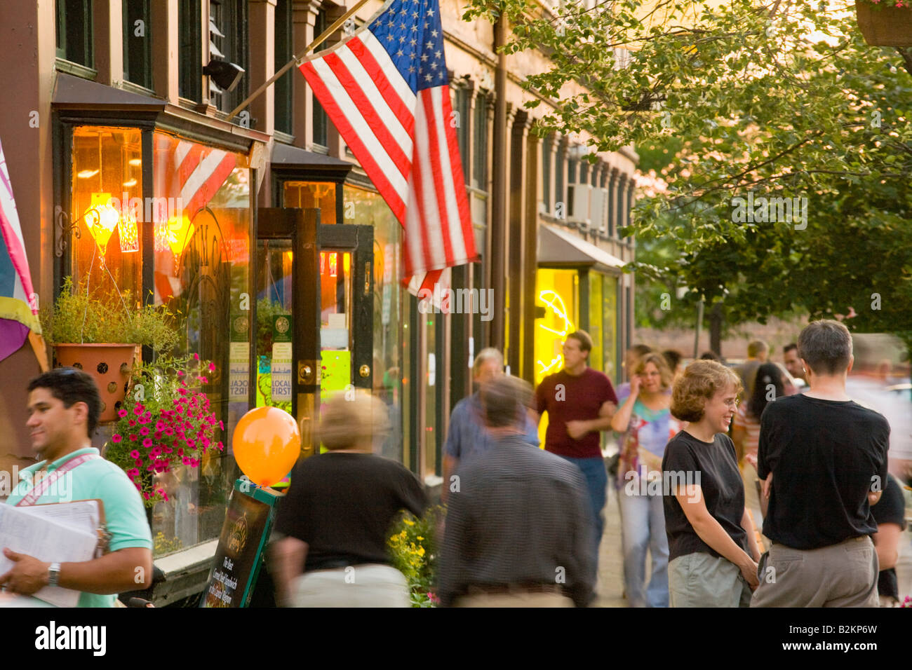 Night Out Troy Troy New York State Banque D'Images