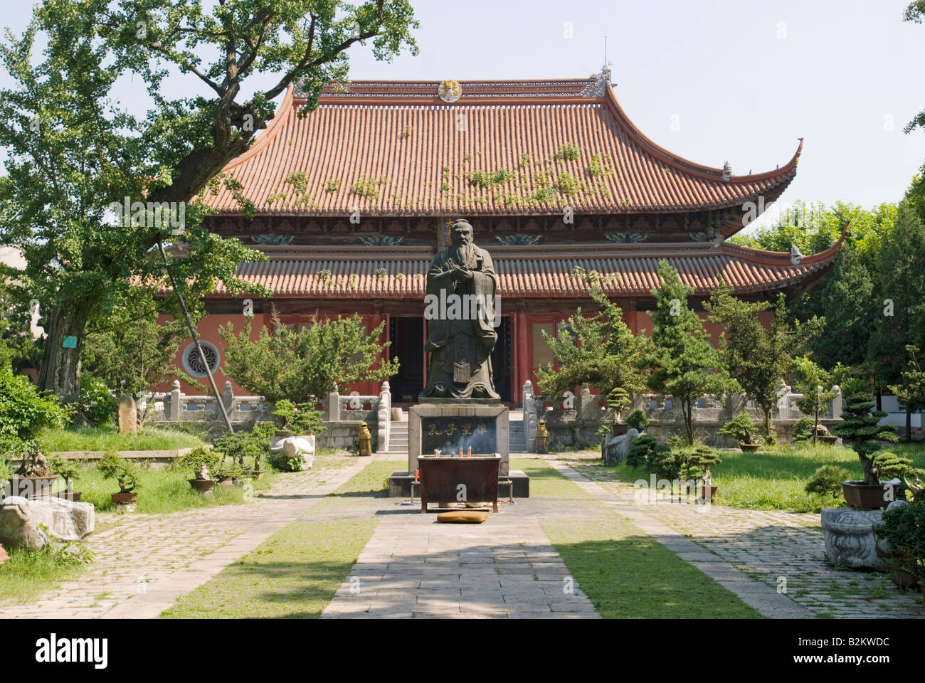 La Chine, Suzhou, Temple Banque D'Images