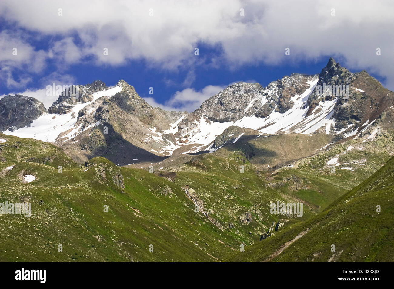 Hautes montagnes, Alpes, Silvretta, Autriche Banque D'Images