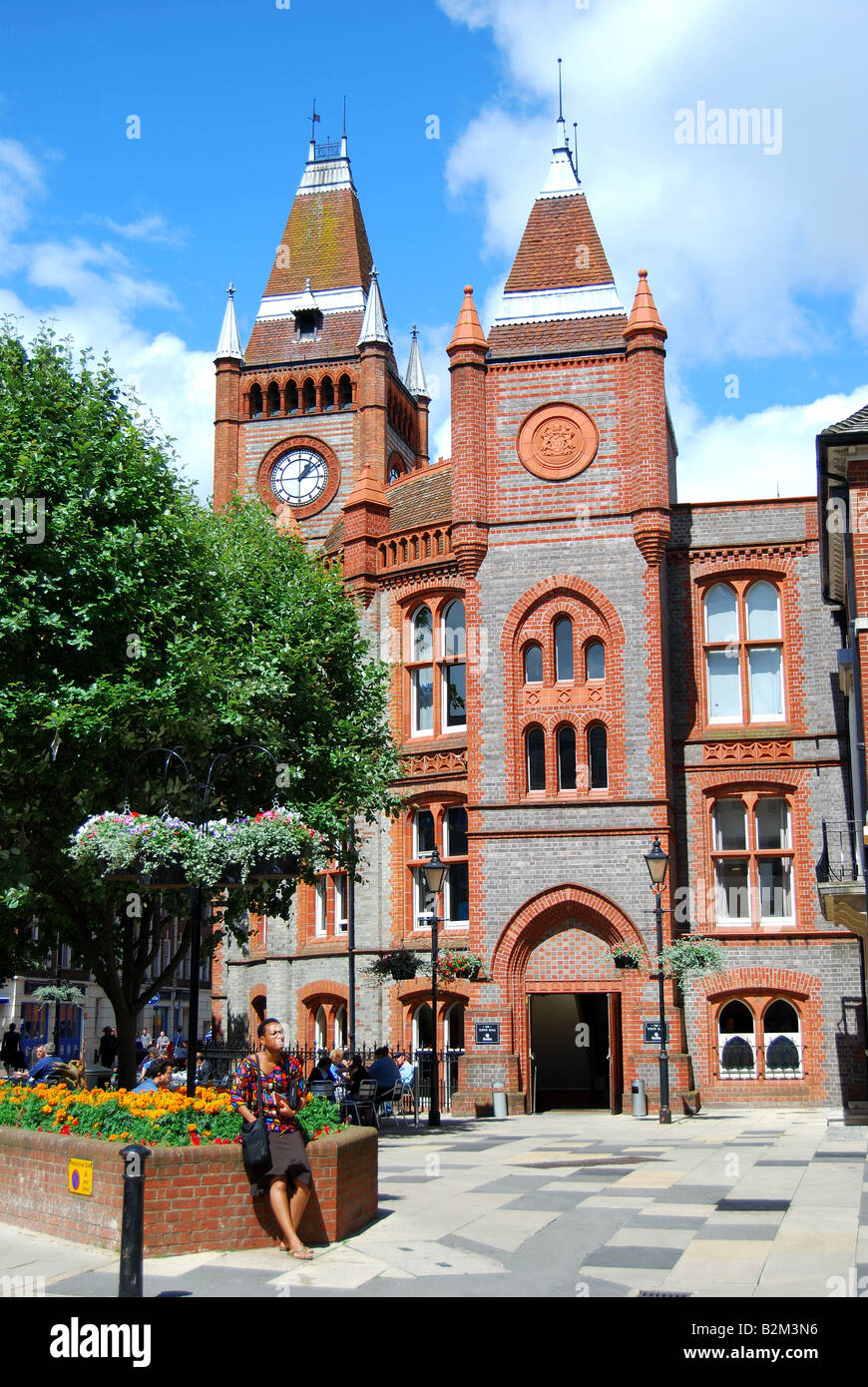 Reading Town Hall, Town Hall Square, Reading, Berkshire, Angleterre. Royaume-Uni Banque D'Images