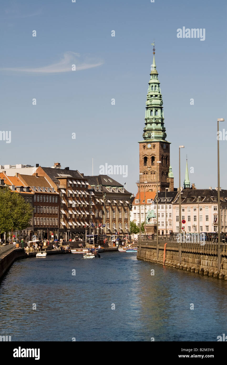 Canal Frederiksholms Copenhague, Danemark Banque D'Images