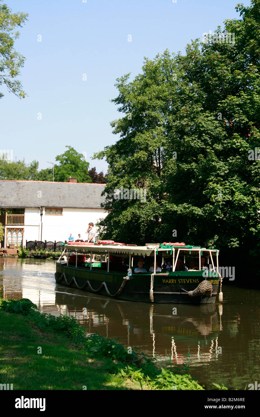 Bateau de tourisme sur la rivière Wey dans Guilford Banque D'Images