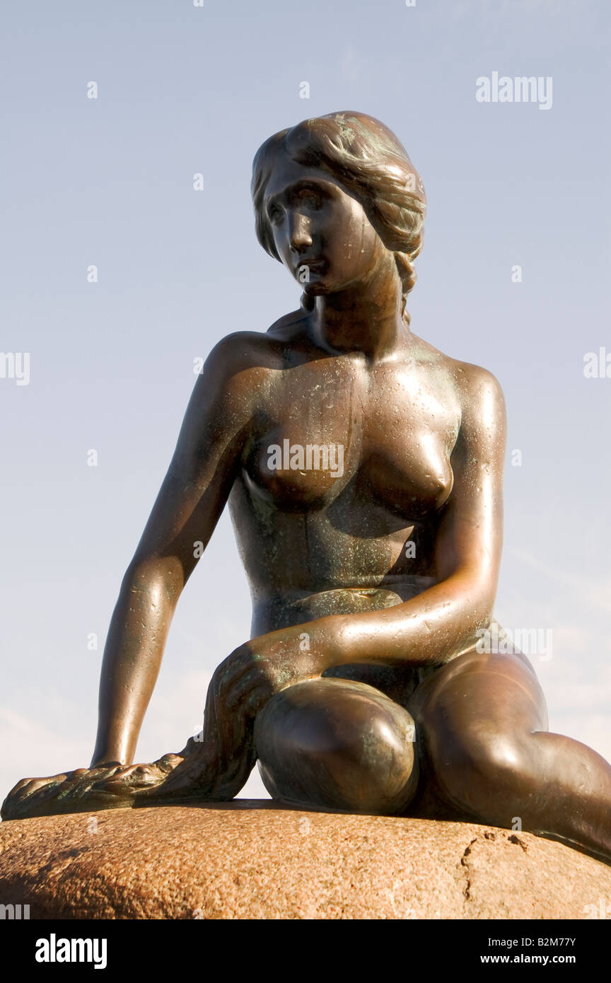 Copenhague La petite sirène Banque D'Images