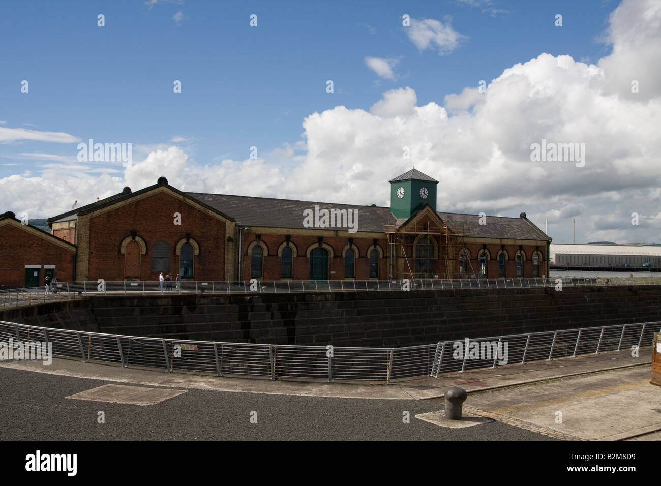 Maison de la pompe de cale sèche et où les SS Titanic a été construit Banque D'Images