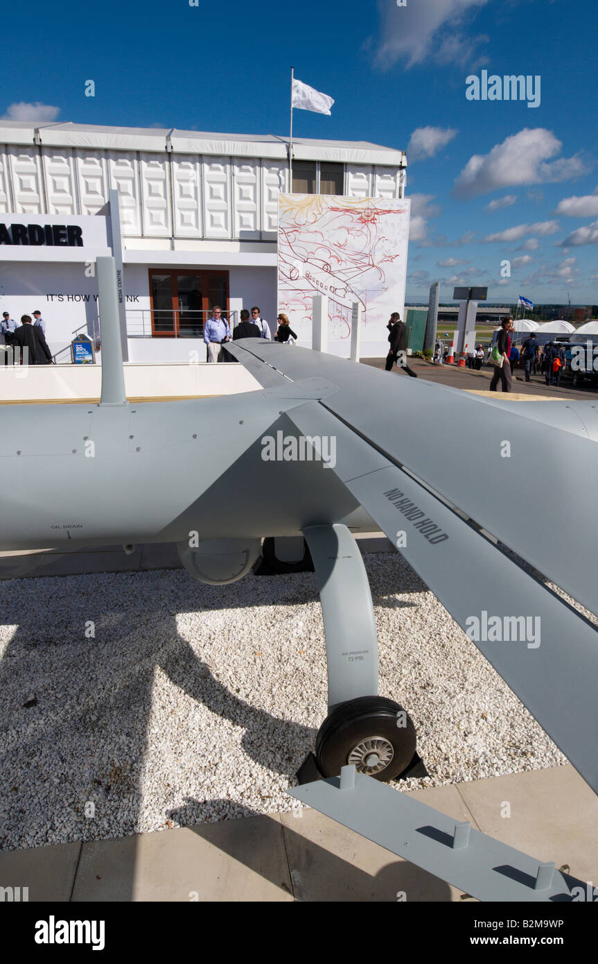 UK UAV Watchkeeper Unmanned Aerial Vehicle Farnborough Air Show 2008 Banque D'Images