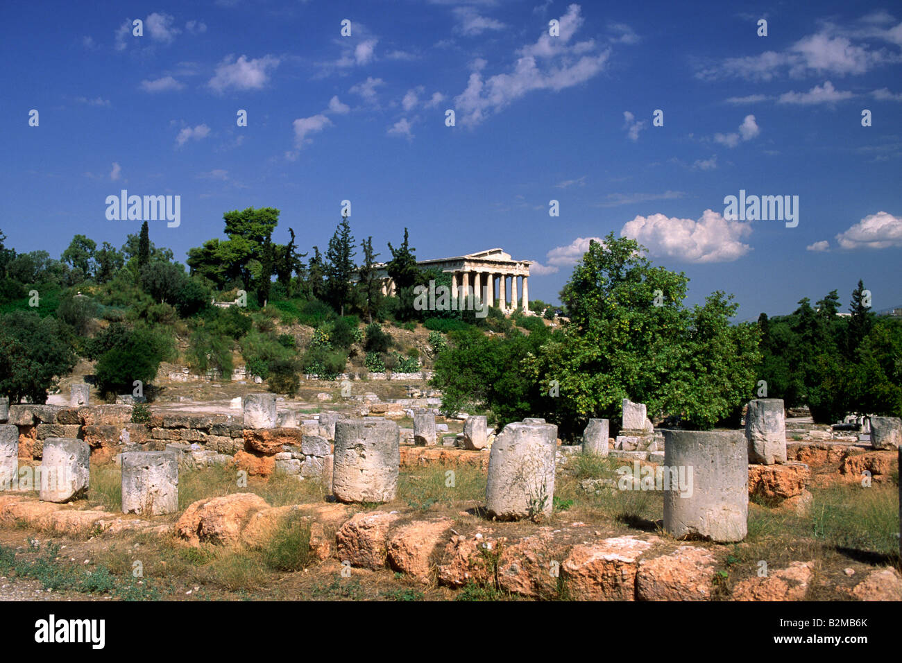 Agora, Athènes, Grèce Banque D'Images