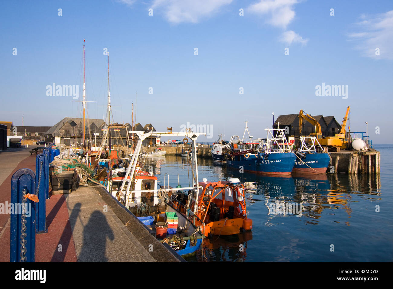 Port de Whistable, Kent, Angleterre. Banque D'Images