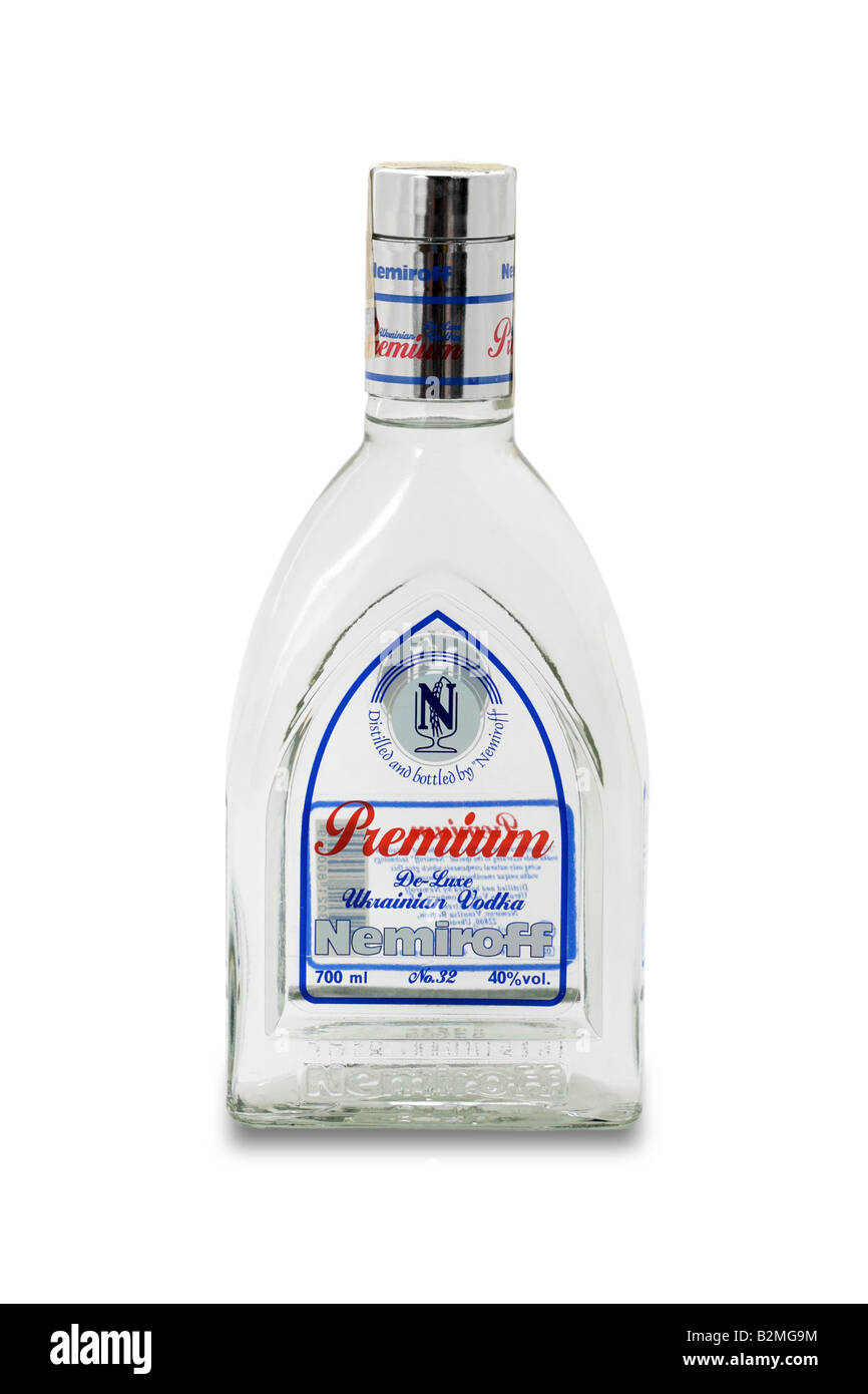 Vodka ukrainienne nemiroff premium Banque D'Images