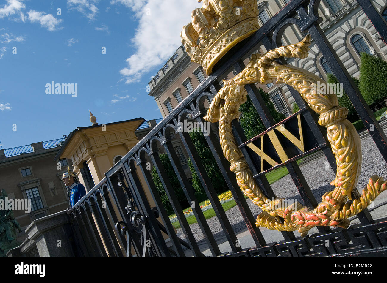 Palais de Stockholm Stockholms slott famille royale Suédoise Suède monarchie résidence officielle du monarque roi reine garde royale ceremon Banque D'Images